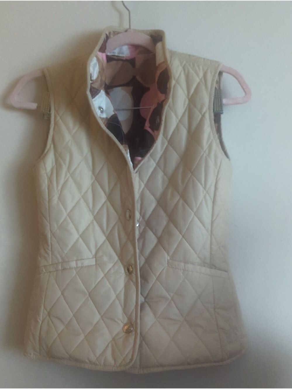 Coach Signature Print Quilted Reversible Vest - Picture 5 of 12
